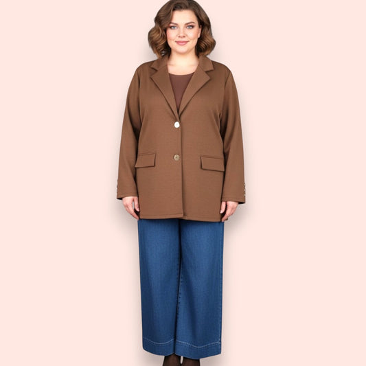 Maxi Giacca 100% Viscosa Elasticizzata Isolde