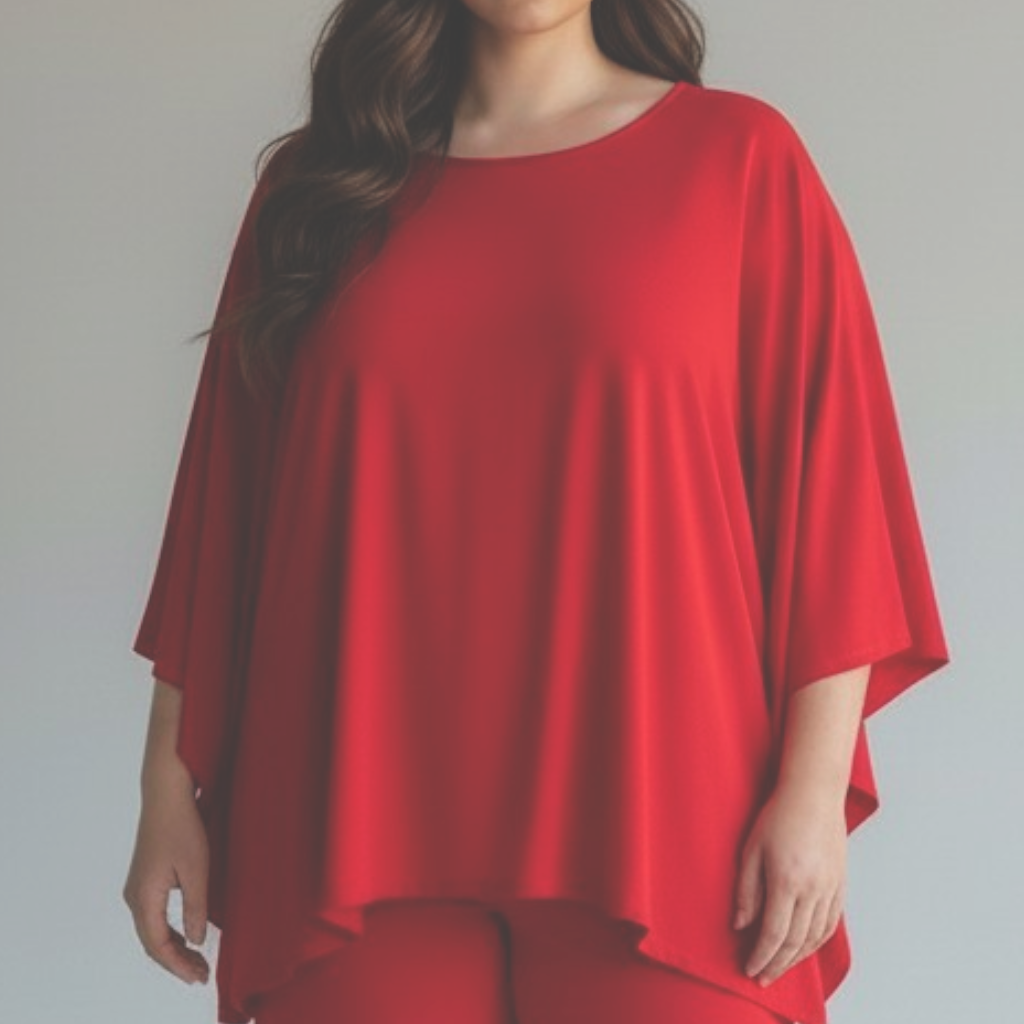 Maxi Maglia in Crepe  Rosy