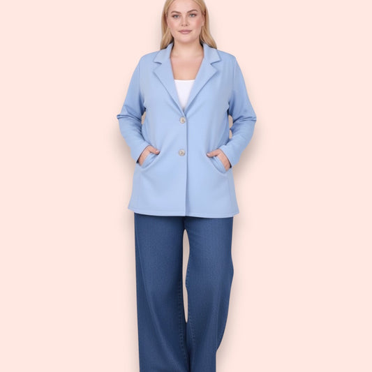 Maxi Giacca 100% Viscosa Elasticizzata Ileana