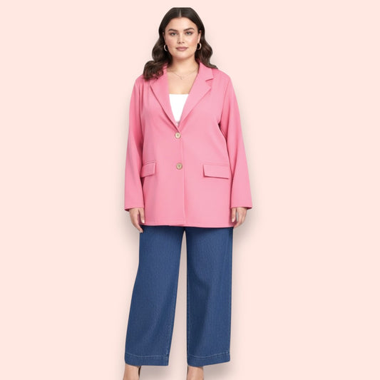 Maxi Giacca 100% Viscosa Elasticizzata Iris