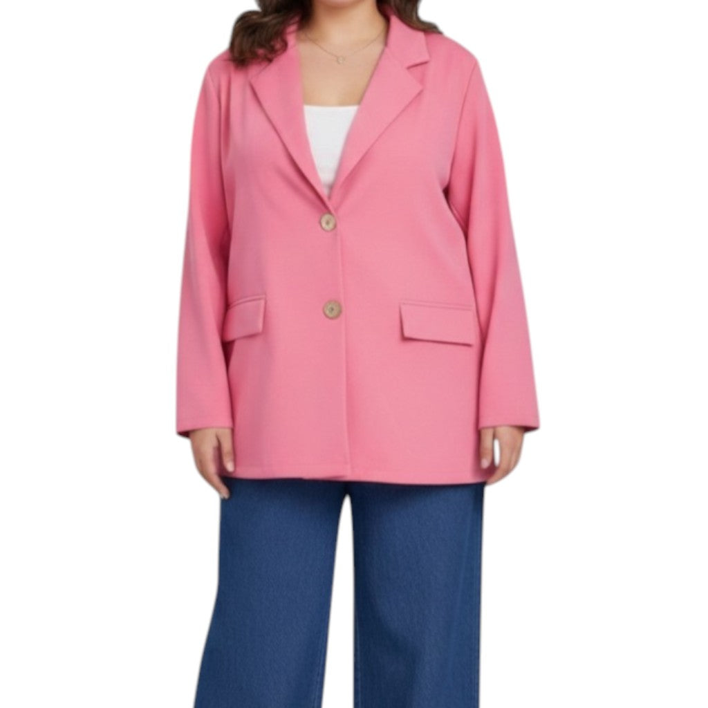 Maxi Giacca 100% Viscosa Elasticizzata Iris