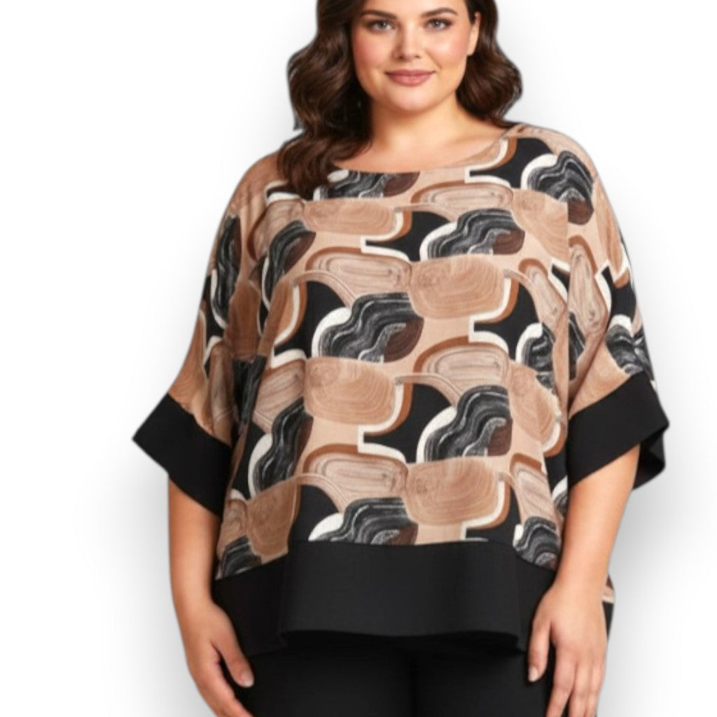 Maxi Maglia Doppia in Georgette e Viscosa Adua