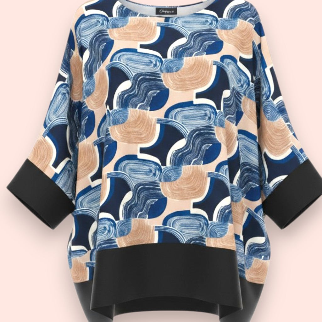 Maxi Maglia Doppia in Georgette e Viscosa Arita