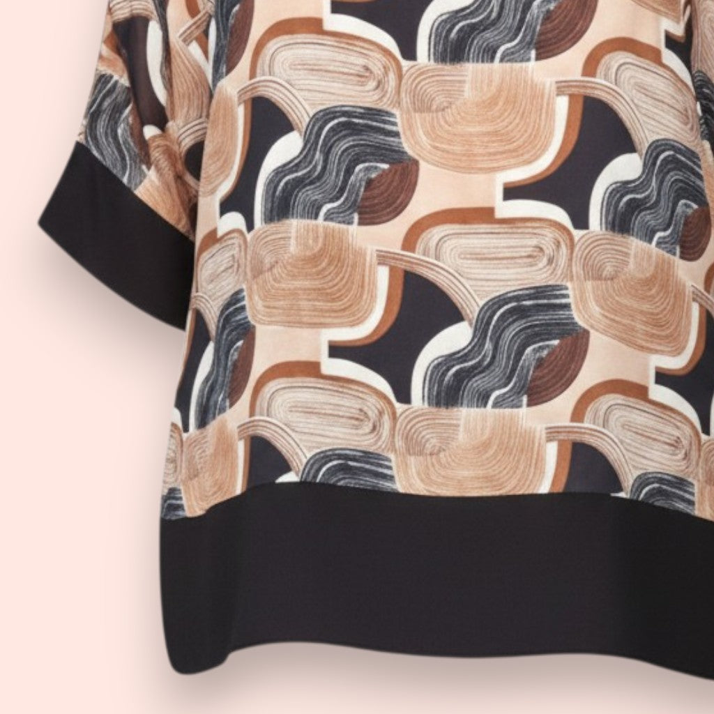 Maxi Maglia Doppia in Georgette e Viscosa Adua