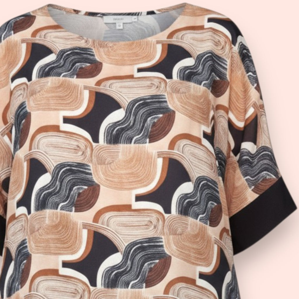 Maxi Maglia Doppia in Georgette e Viscosa Adua