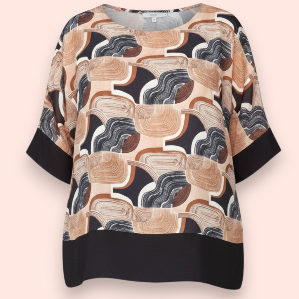 Maxi Maglia Doppia in Georgette e Viscosa Adua