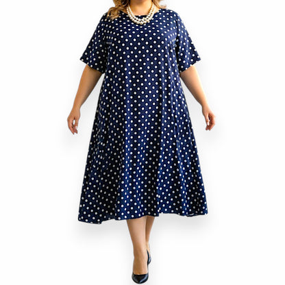 Maxi Abito in Crepe Fantasia Basilico