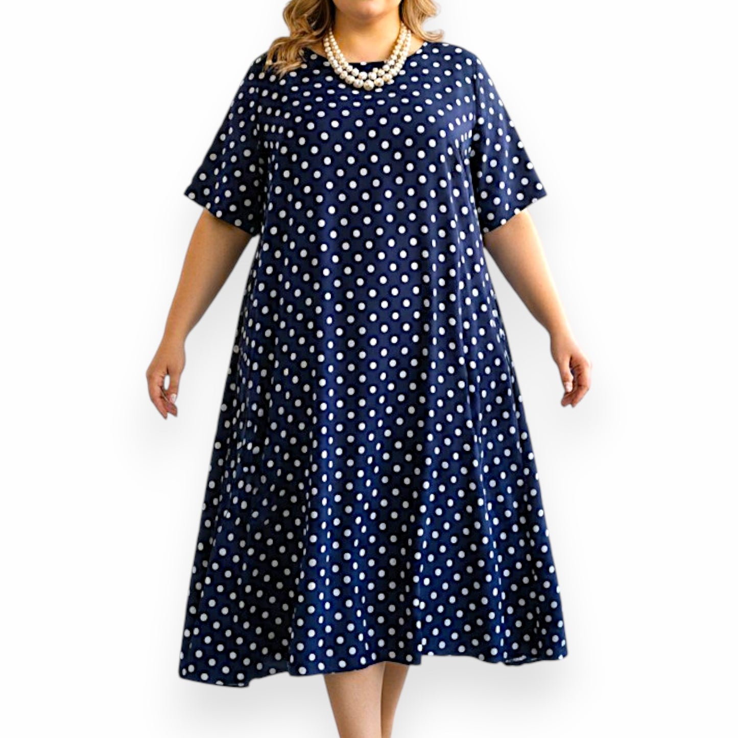 Maxi Abito in Crepe Fantasia Basilico