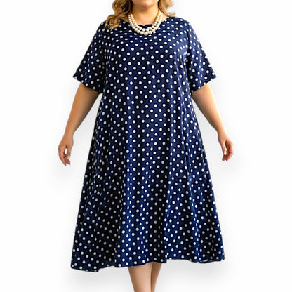Maxi Abito in Crepe Fantasia Basilico