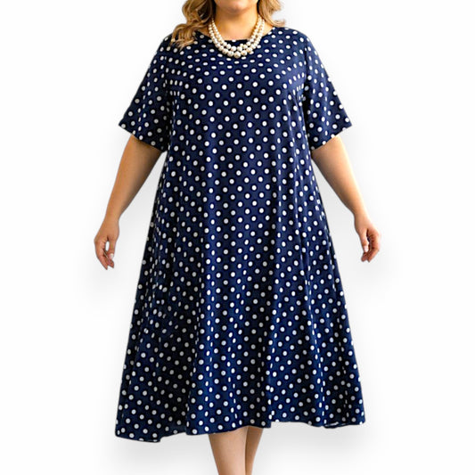 Maxi Abito in Crepe Fantasia Basilico
