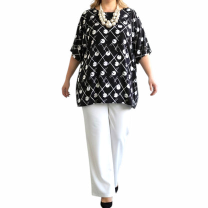 Maxi Maglia  Taglie Forti Elasticizzata Clelia