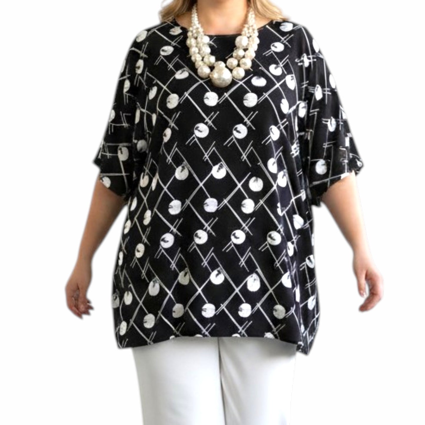 Maxi Maglia  Taglie Forti Elasticizzata Clelia