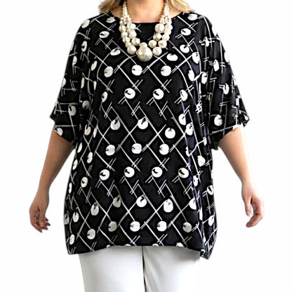 Maxi Maglia  Taglie Forti Elasticizzata Clelia