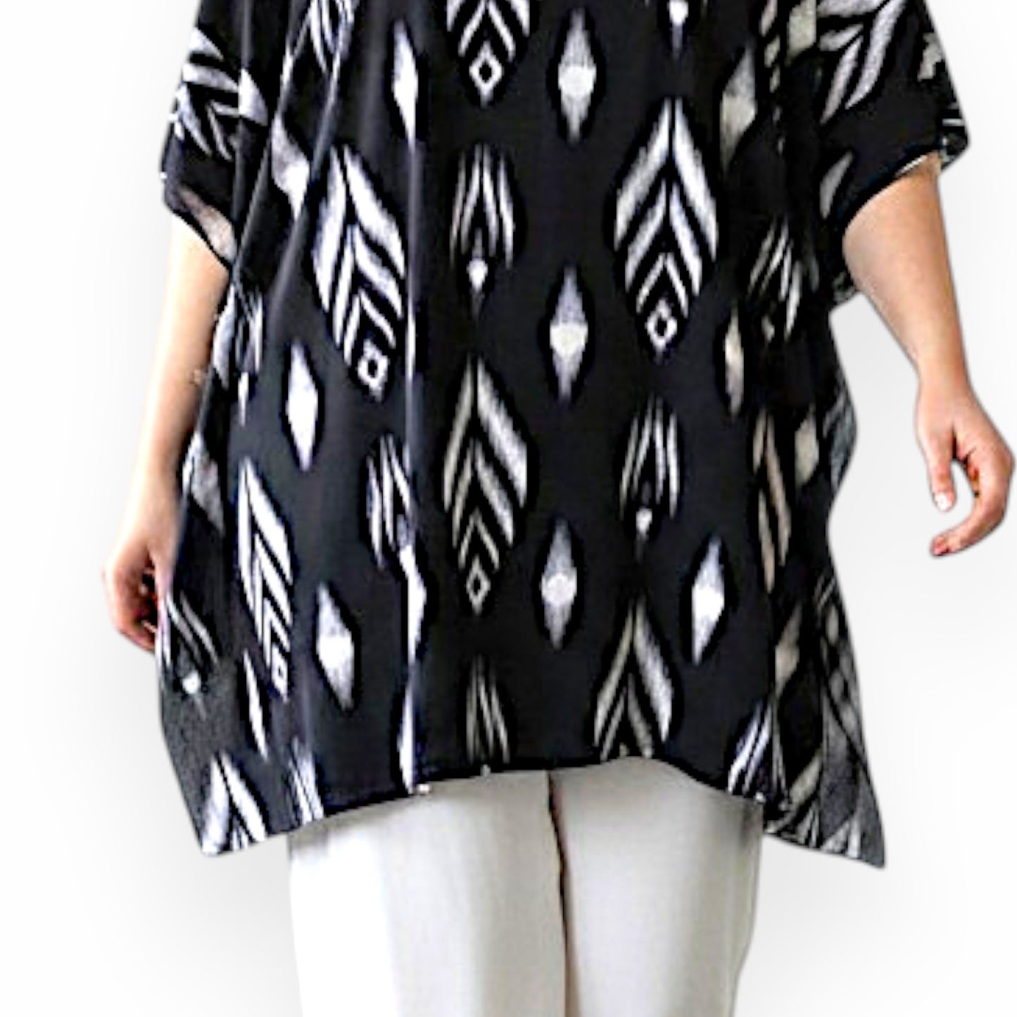 Maxi Maglia  Taglie Forti Elasticizzata Creta