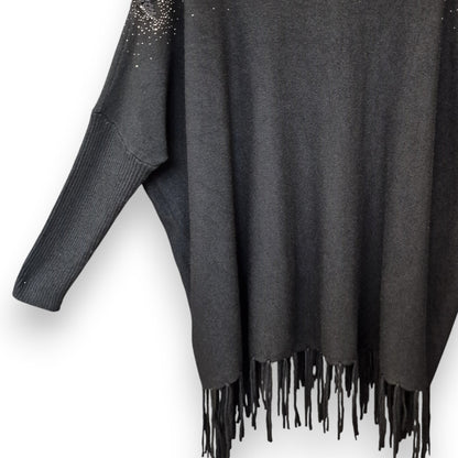 Maxi Maglia con Fiori e Strass Olly