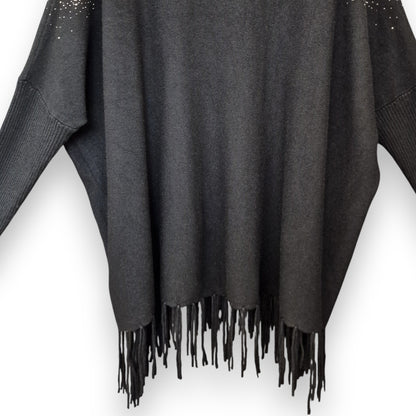 Maxi Maglia con Fiori e Strass Olly