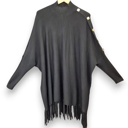 Maxi Maglia con Bottoni Dorati Ilary