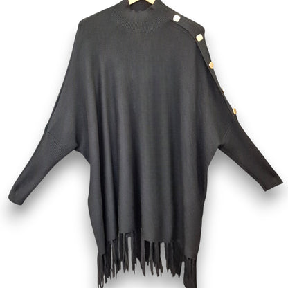 Maxi Maglia con Bottoni Dorati Ilary