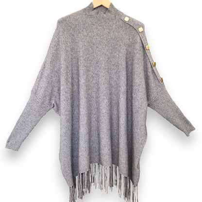 Maxi Maglia con Bottoni Dorati Ivonne