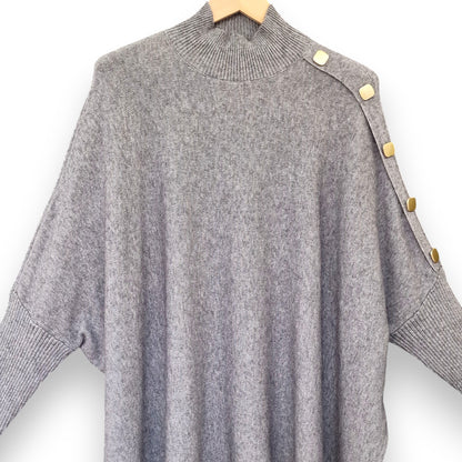 Maxi Maglia con Bottoni Dorati Ivonne