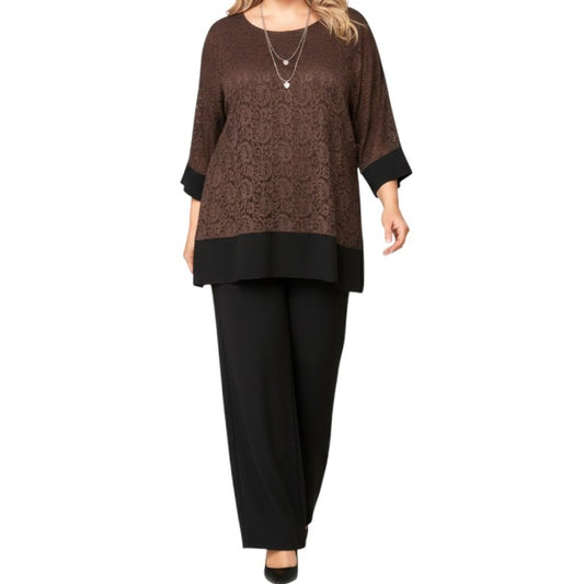 Maxi Maglia Doppia in Pizzo e Viscosa Allegra