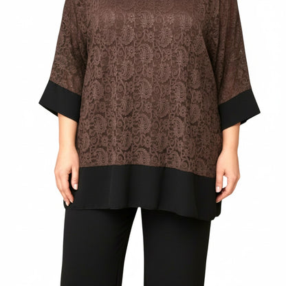 Maxi Maglia Doppia in Pizzo e Viscosa Allegra