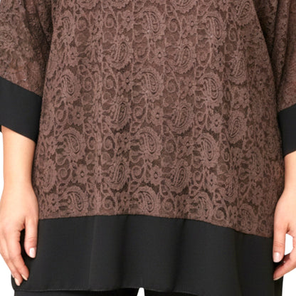 Maxi Maglia Doppia in Pizzo e Viscosa Allegra