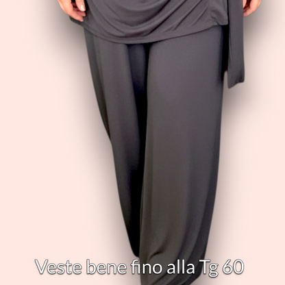 Maxi Completo in Crepe di Misto Viscosa Giuseppina