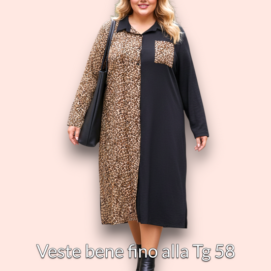 Maxi Scamiciata Taglie Forti Eugenia