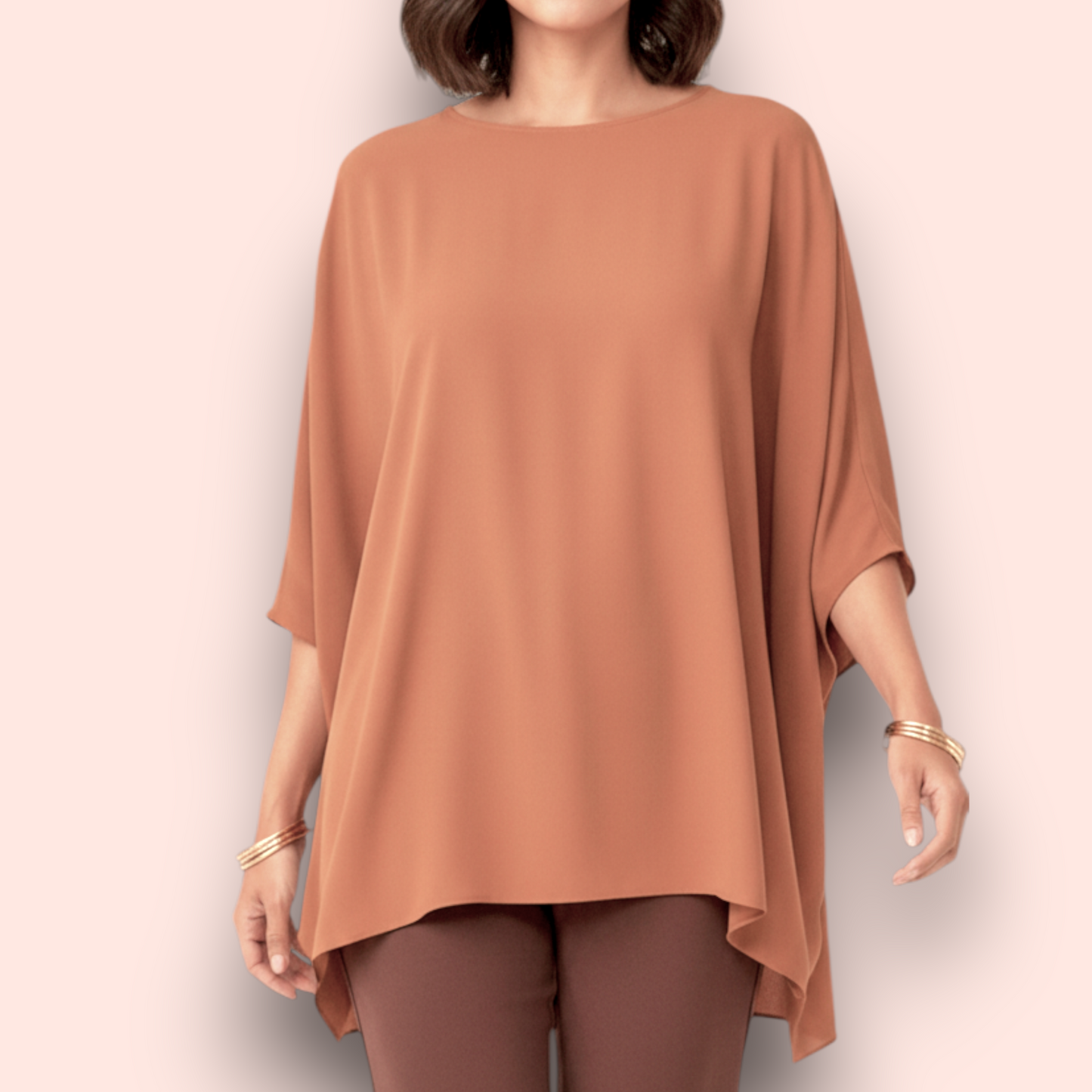 Maxi Maglia in Georgette Amira