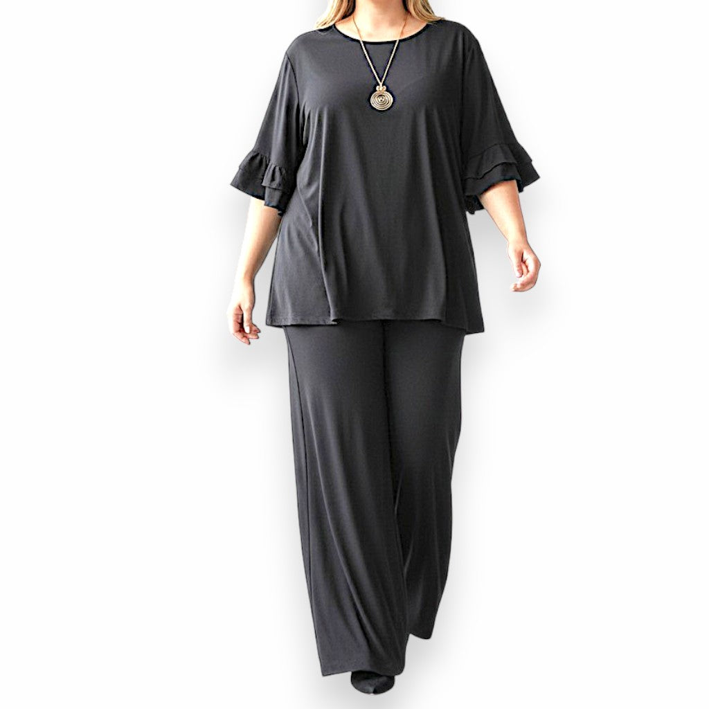 Maxi Maglia in Crepe Con Collana Valeria