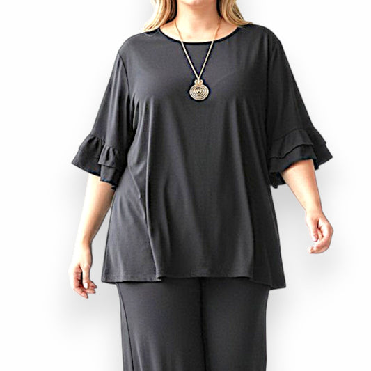 Maxi Maglia in Crepe Con Collana Valeria