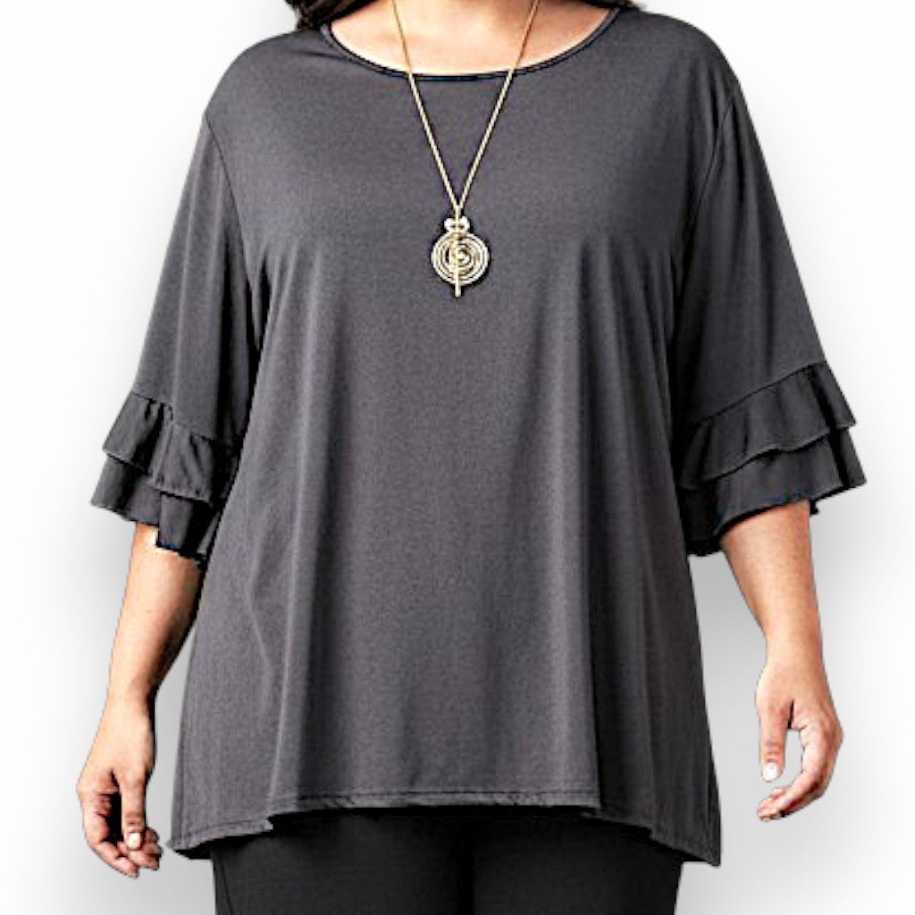 Maxi Maglia in Crepe Con Collana Valeria