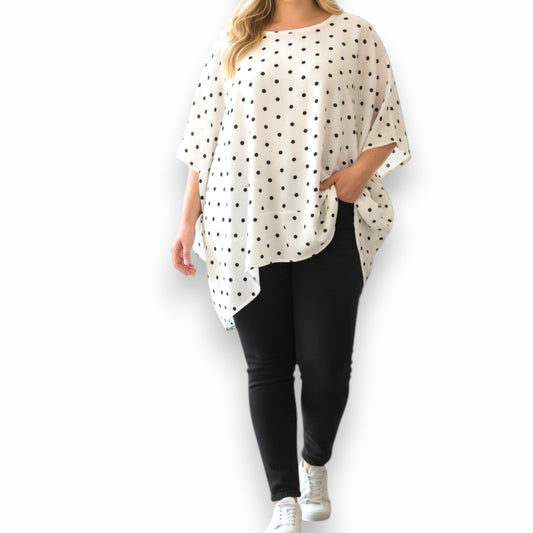 Maxi Maglia Pois Fiorella