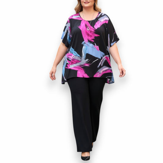 Maxi Maglia  Taglie Forti Elasticizzata Reggy