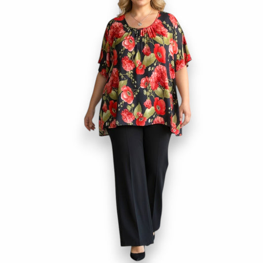 Maxi Maglia  Taglie Forti Elasticizzata Rina