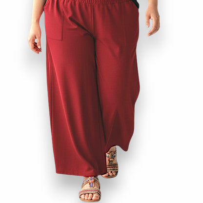 Maxi Pantalone Palazzo 100% Viscosa Morella