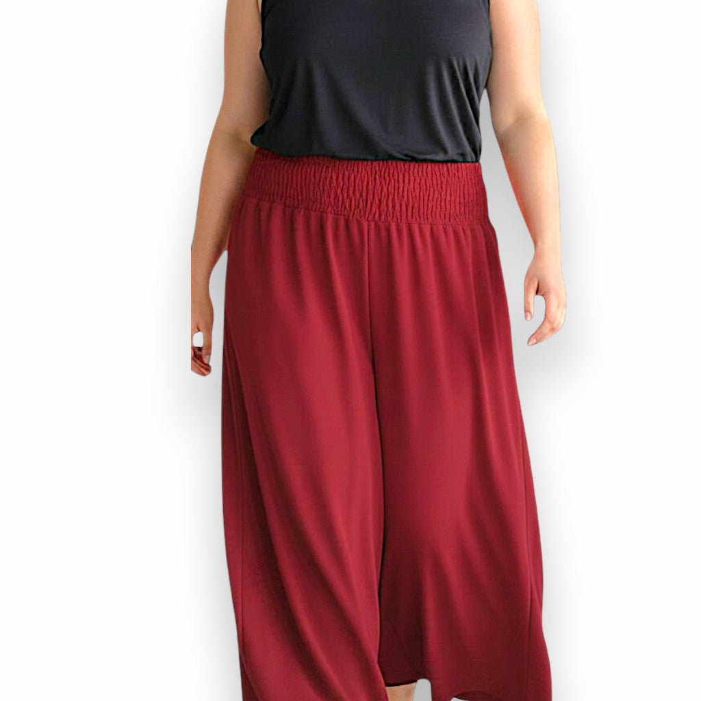 Maxi Pantalone Palazzo 100% Viscosa Morella