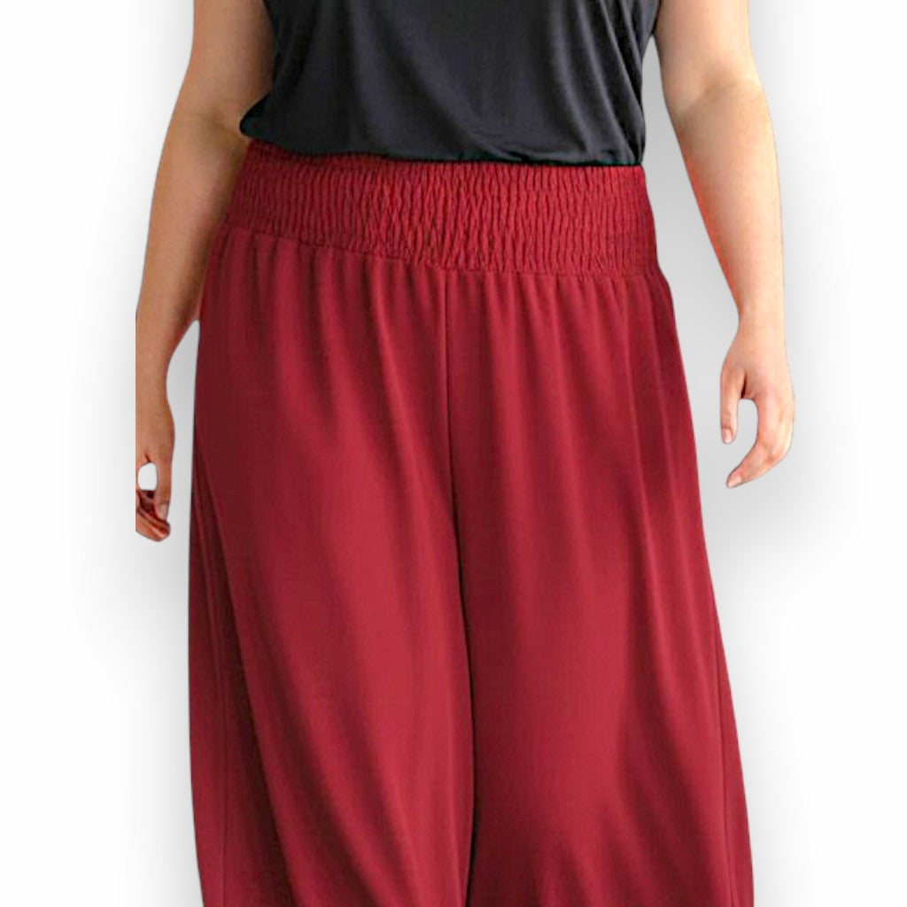 Maxi Pantalone Palazzo 100% Viscosa Morella
