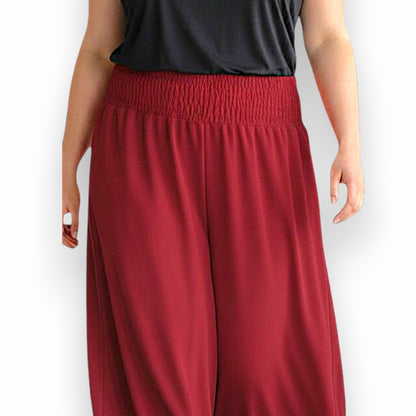 Maxi Pantalone Palazzo 100% Viscosa Morella