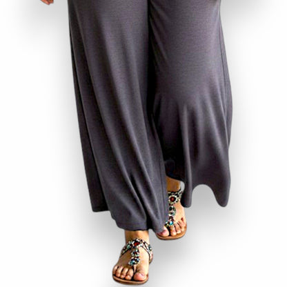 Maxi Pantalone Palazzo 100% Viscosa Marta