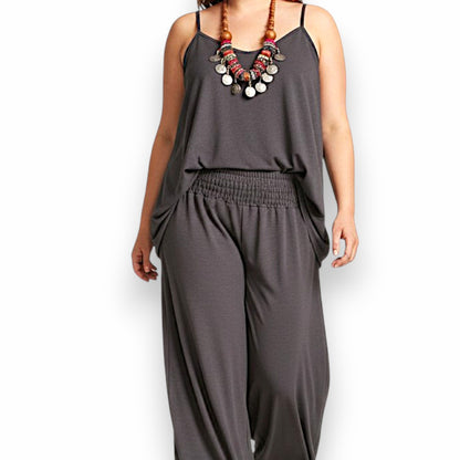 Maxi Pantalone Palazzo 100% Viscosa Marta