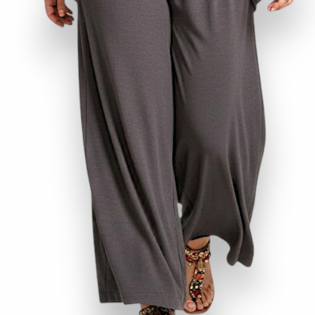 Maxi Pantalone Palazzo 100% Viscosa Marta