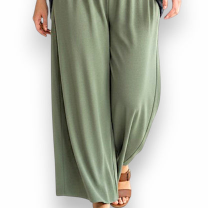 Maxi Pantalone Palazzo 100% Viscosa Mascia
