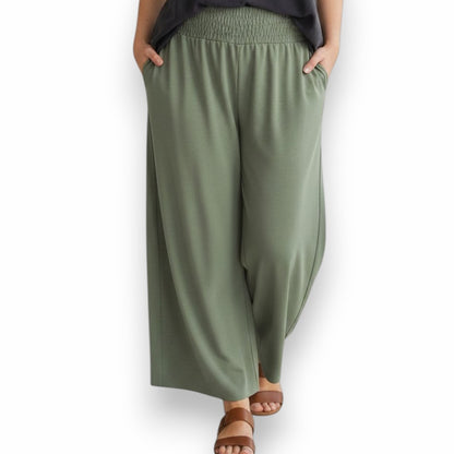 Maxi Pantalone Palazzo 100% Viscosa Mascia