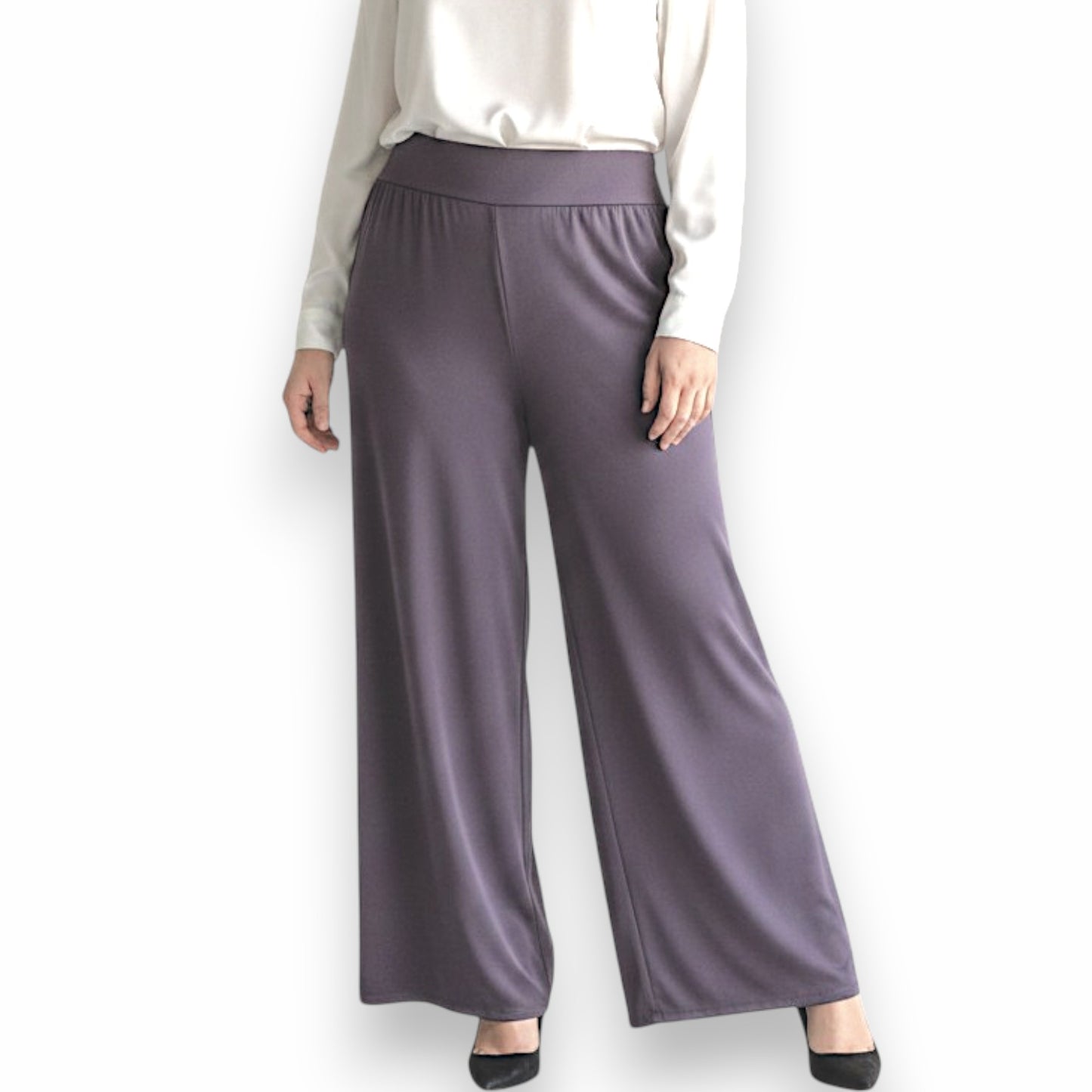 Maxi Pantalone Vita Alta Fiano