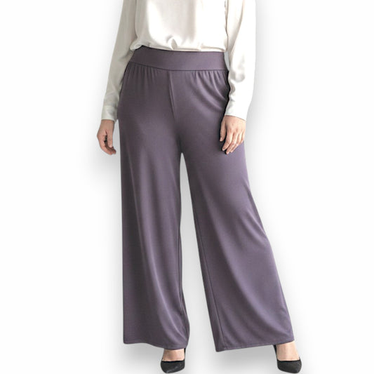Maxi Pantalone Vita Alta Fiano