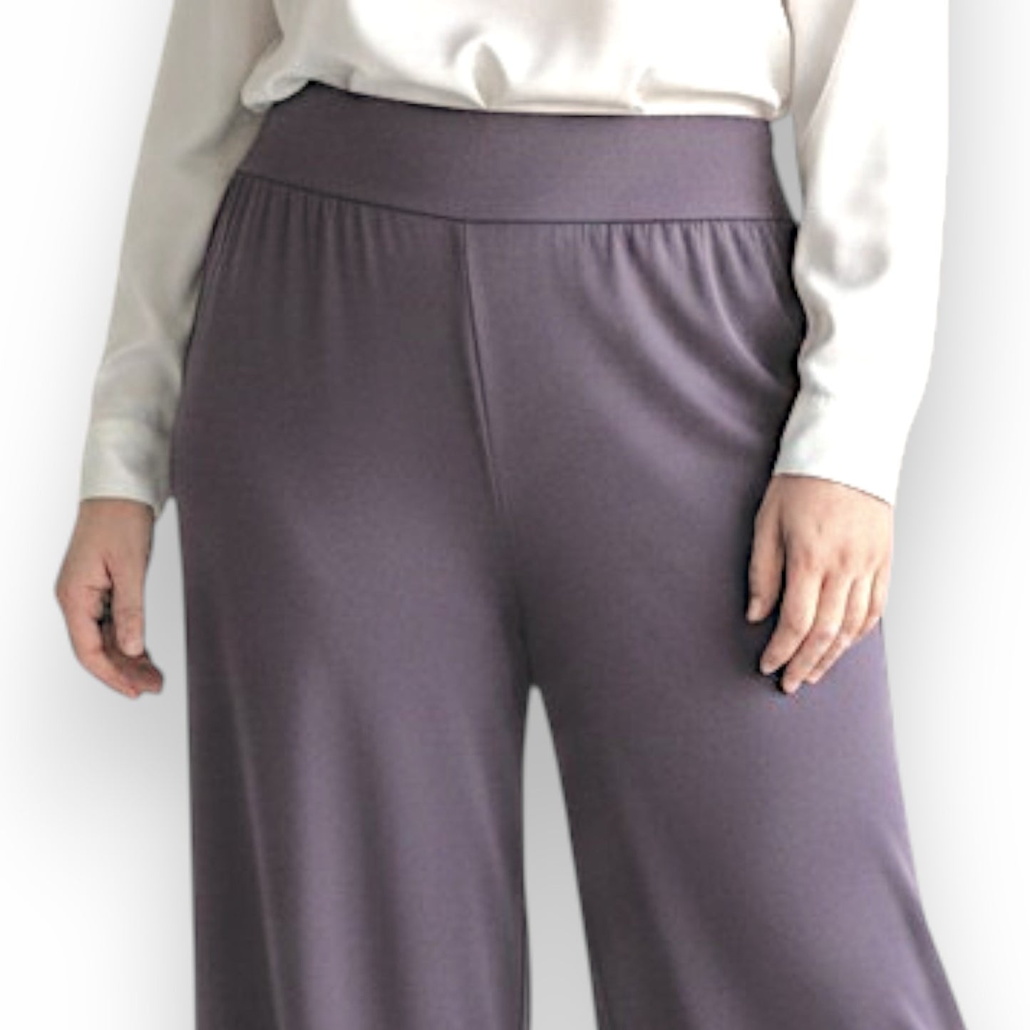 Maxi Pantalone Vita Alta Fiano