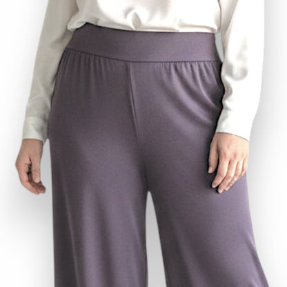 Maxi Pantalone Vita Alta Fiano