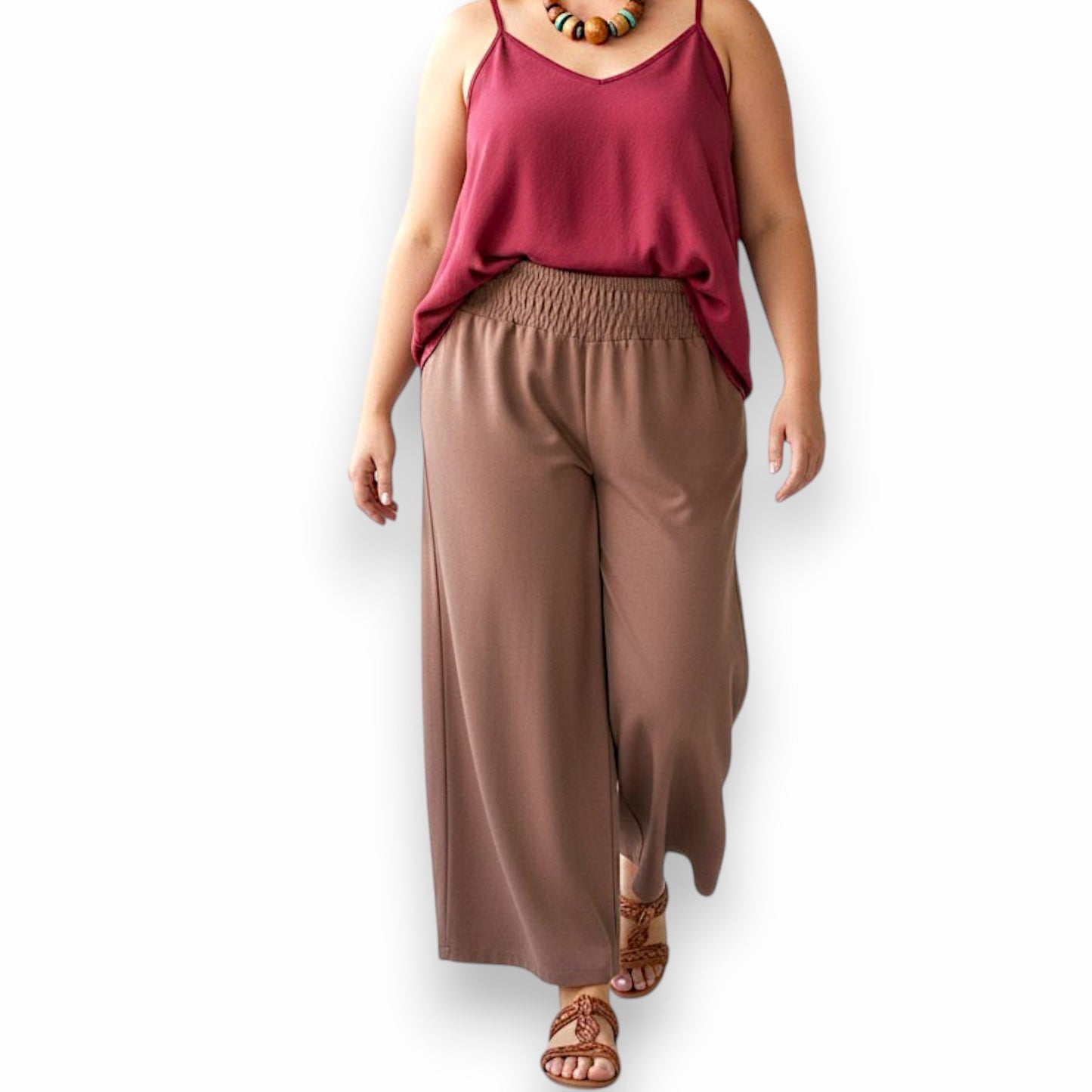 Maxi Pantalone Palazzo 100% Viscosa Miranda